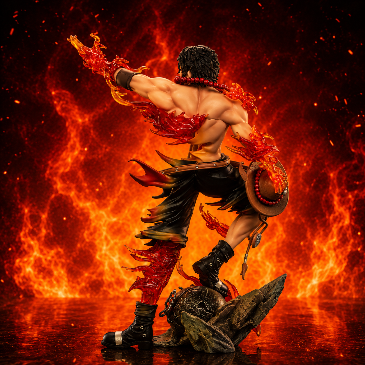 Portgas D. Ace Fire Fist Attack GK Figure (26cm / 10.2") Figurine