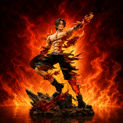 Portgas D. Ace Fire Fist Attack GK Figure (26cm / 10.2") 26cm 10.2 inch Figurine