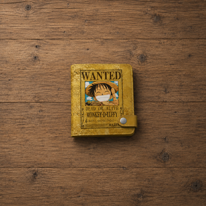 Luffy Wanted Poster Bifold Wallet Wallet