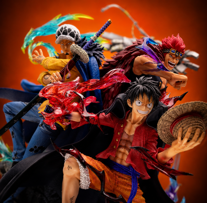 Luffy, Kid & Law Onigashima Three Captains Figurine Set (25cm / 9.8") Figurine