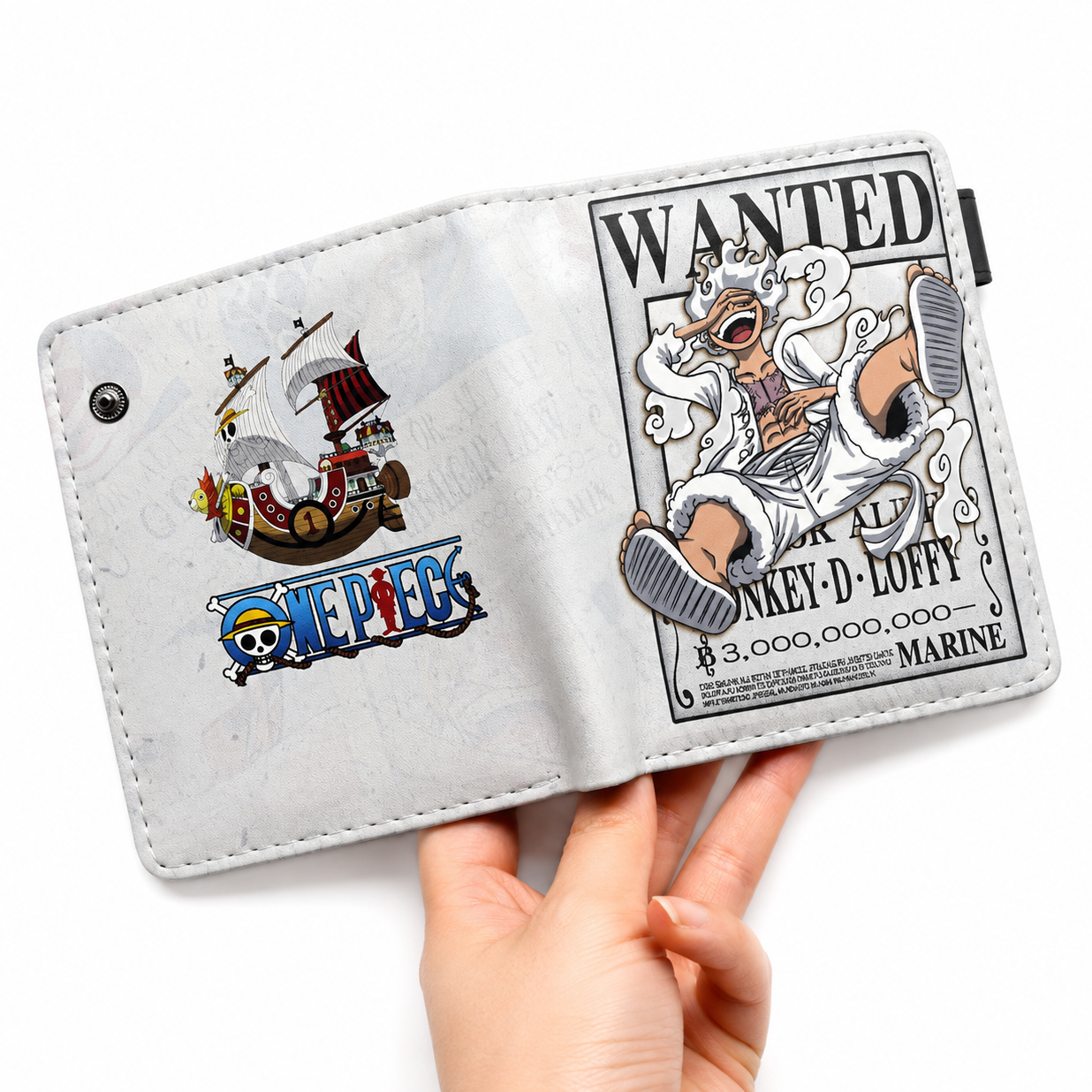Luffy Gear 5 Nika Wanted Poster Bifold Wallet Wallet