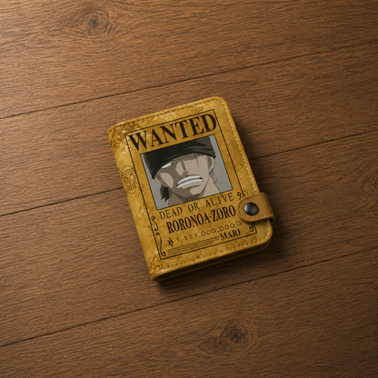 Roronoa Zoro Wanted Poster Bifold Wallet Wallet