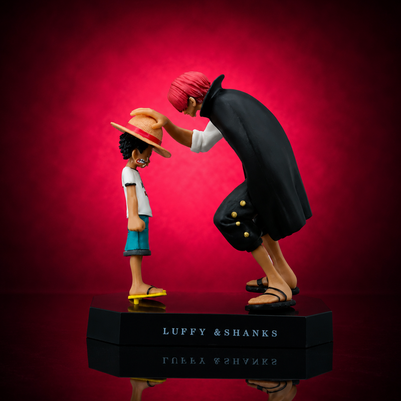 Shanks & Young Luffy Hat Scene Figurine (18cm / 7.1") 18cm 7.1 inch Figurine