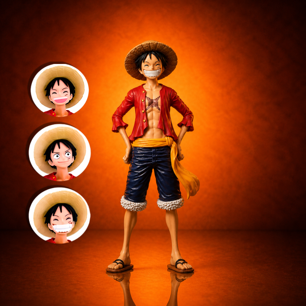 Luffy Face Changing Figurine (28cm / 11") Figurine