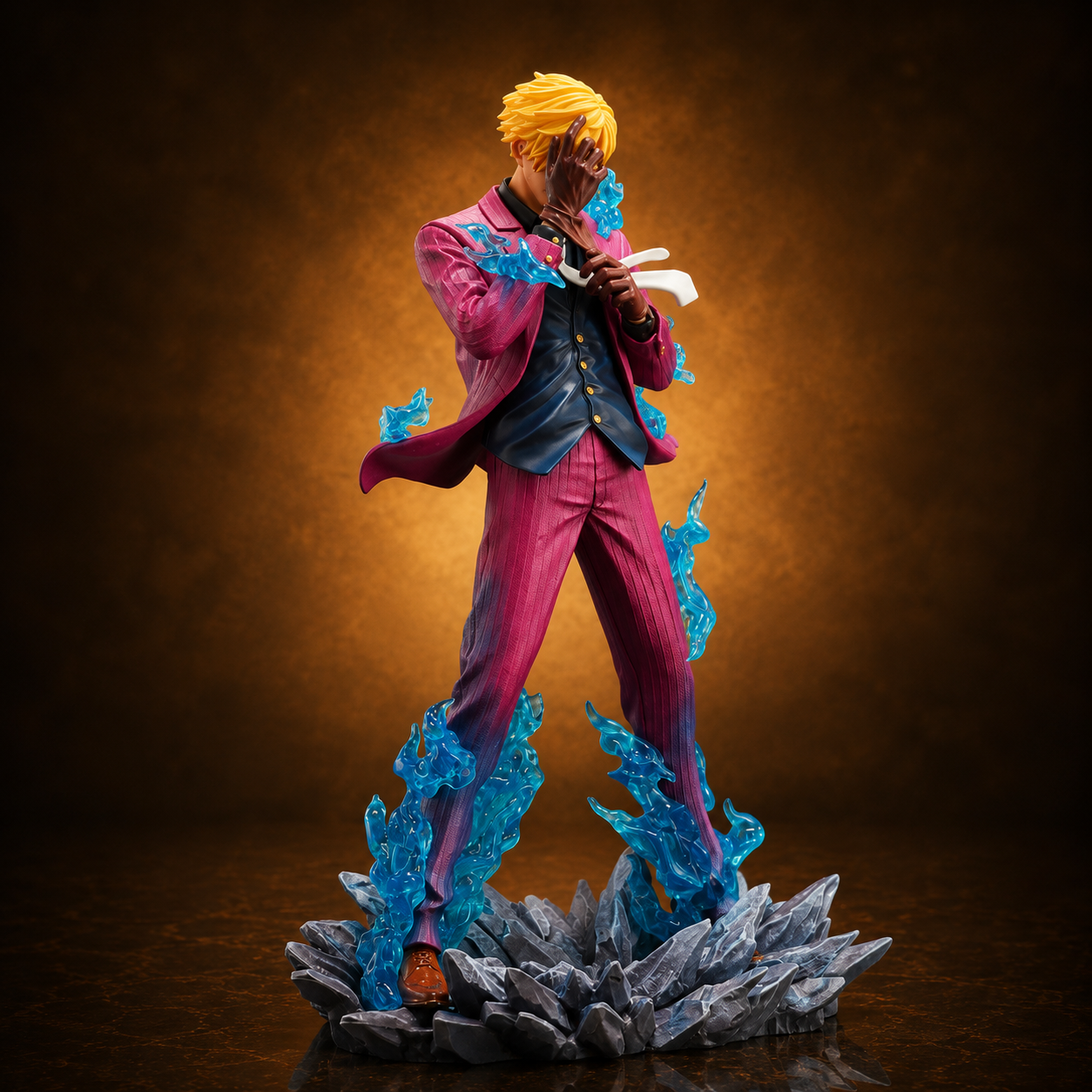 Sanji Ifrit Jambe Blue Flame Figure 1/6 Scale (25cm / 9.8") Figurine