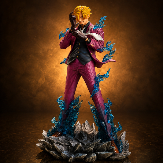 Sanji Ifrit Jambe Blue Flame Figure 1/6 Scale (25cm / 9.8") 25cm 9.8 inch Figurine